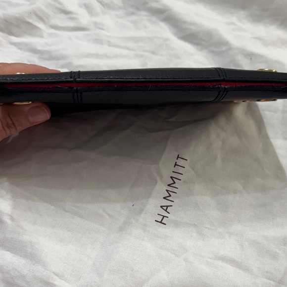 Hammitt black leather with gold accents wallet - Picture 5 of 5